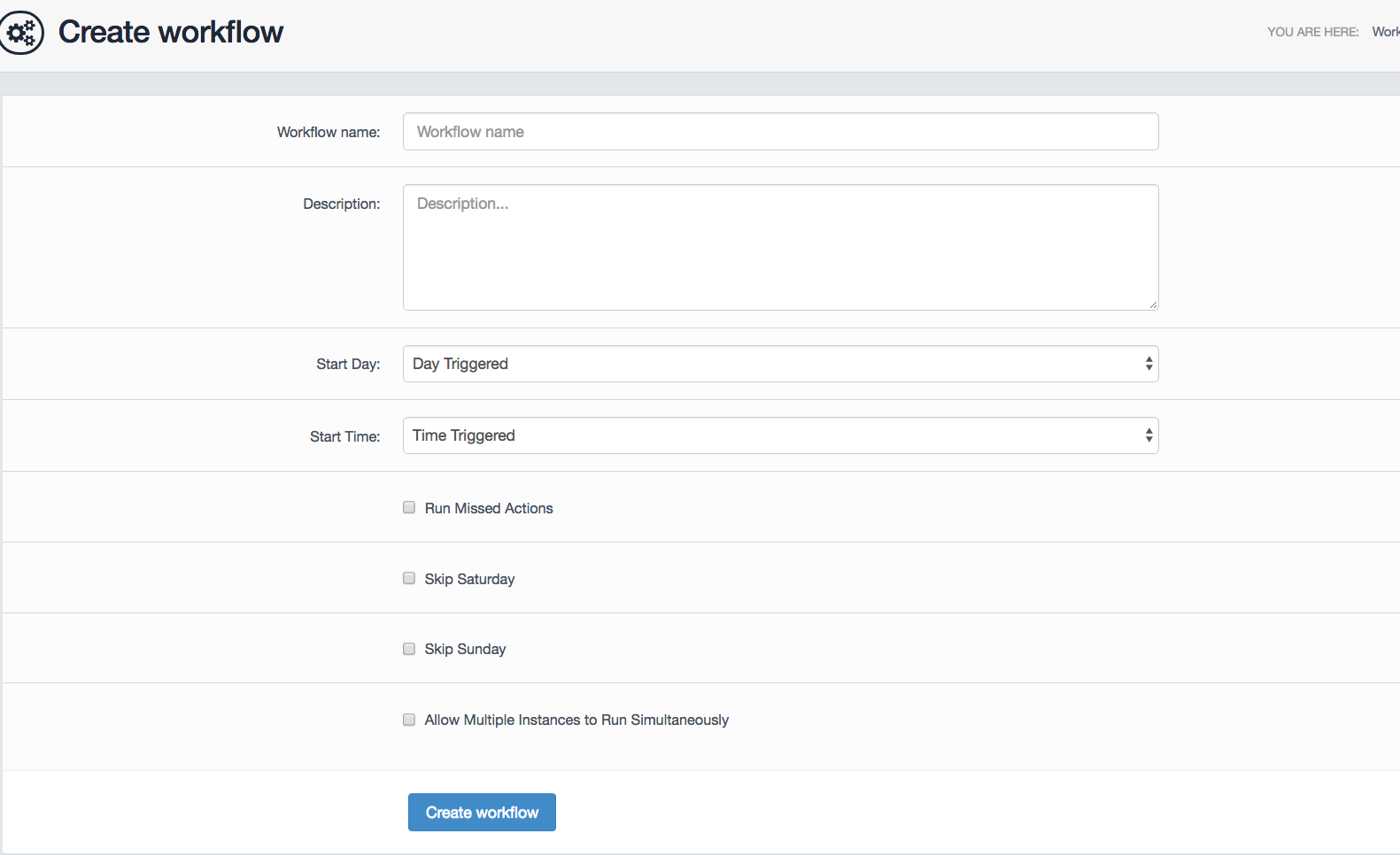 Creating a Workflow – Hubsolv